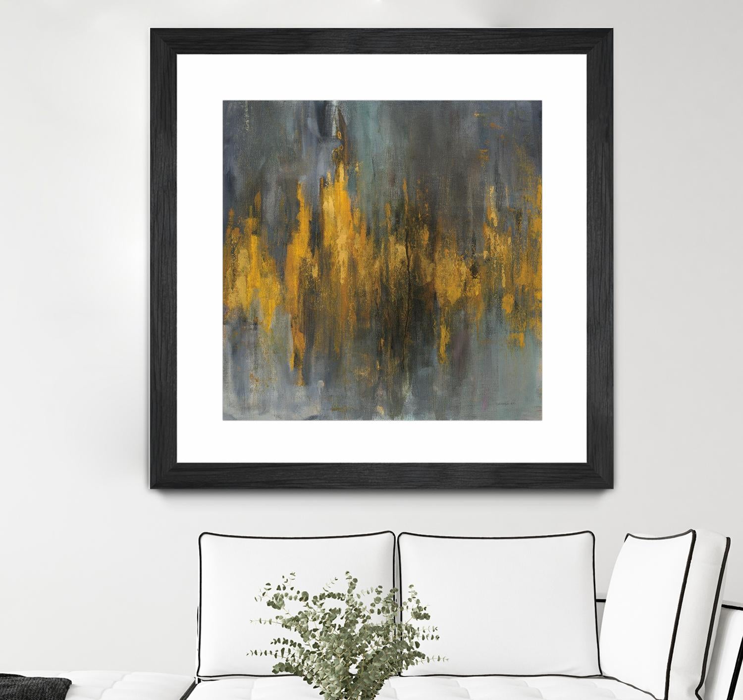 Black and Gold Abstract Wall Art - Modern Canvas Painting for Living Room, Bedroom & Office Decor - Perfect for Home, Office & Gifts