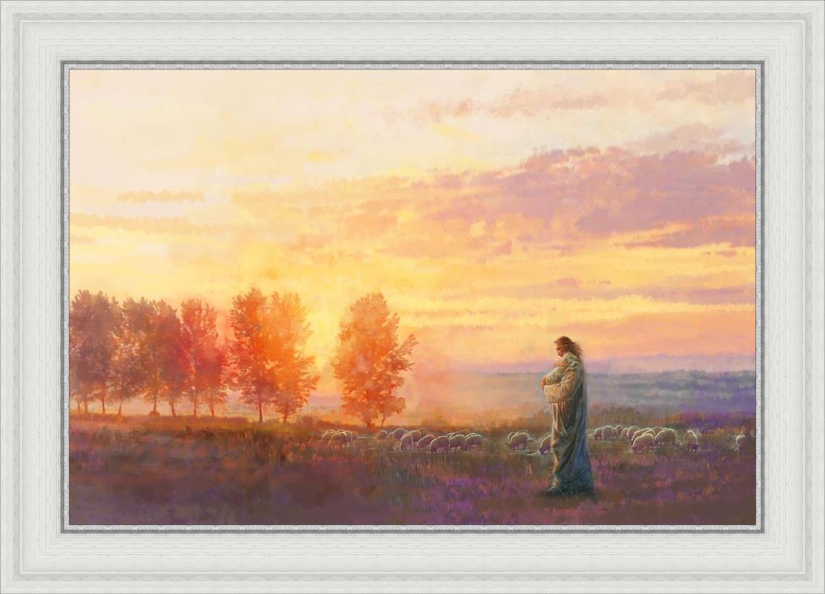 Eventide By Yongsung Kim - Premium Christian Wall Art for Home & Church Decor | Inspirational Bible Verse Canvas Painting | Perfect for Living Room, Bedroom & Worship Spaces