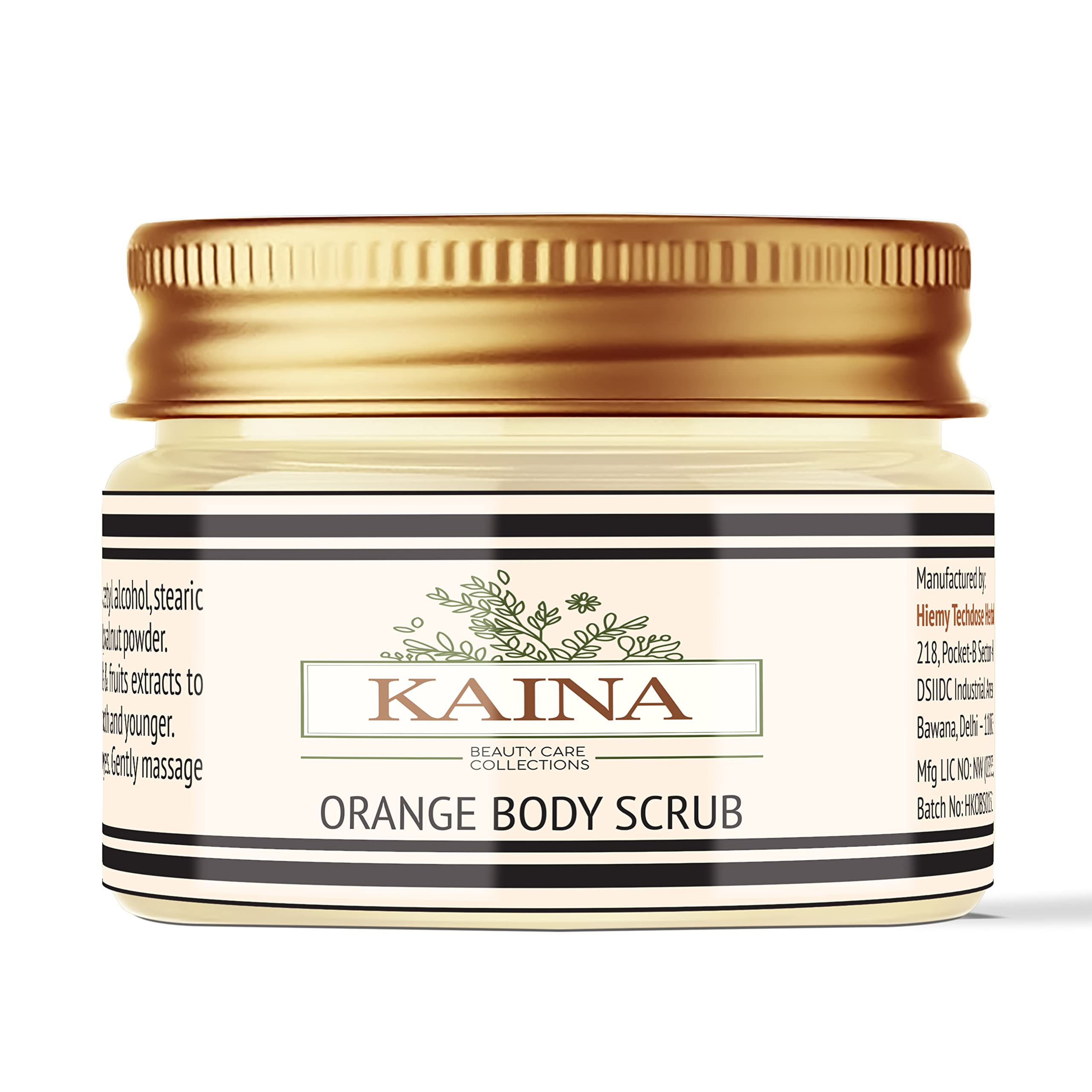 Kaina Herbal Orange Body Polishing Kit for Glowing Skin - 5-Piece Exfoliating & Brightening Set | Perfect for Spa Day, Self-Care Routine & Gift Giving