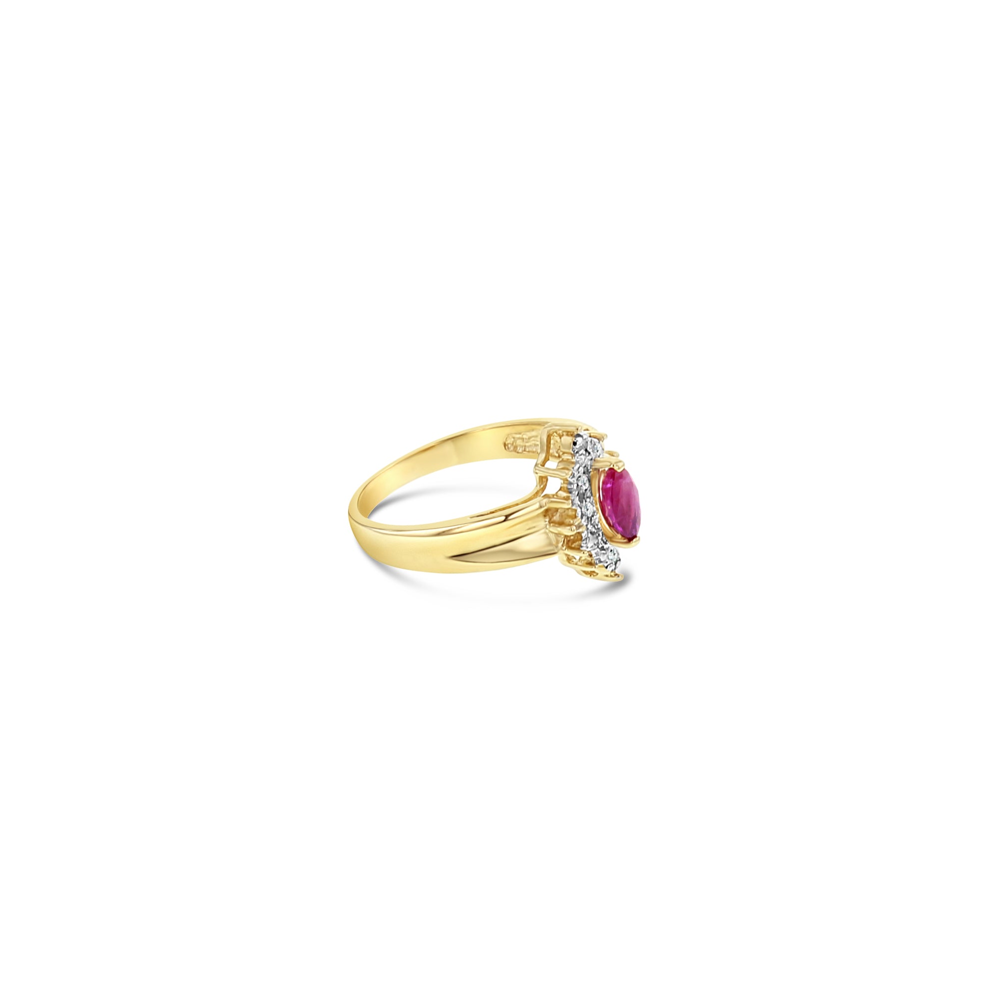 Exquisite Marquise Ruby and Diamond Halo Engagement Ring - Perfect for Proposals, Anniversaries & Special Occasions