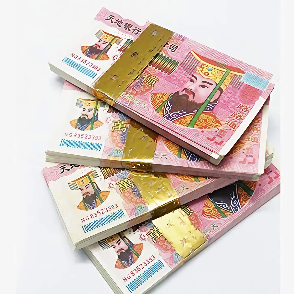 400 Pieces Chinese Joss Paper Money - Ancestor Worship Hell Bank Notes (10,000,000,000,000,000 Dollar) for Burning Rituals - Traditional Origami Paper for Qingming Festival & Ghost Month Ceremonies
