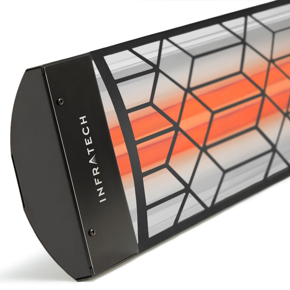 Infratech Motif CD Series 6000W 61 Inch Dual Element Electric Heater with Craftsman Fascia - Indoor/Outdoor Patio, Garage & Commercial Space Heating Solution
