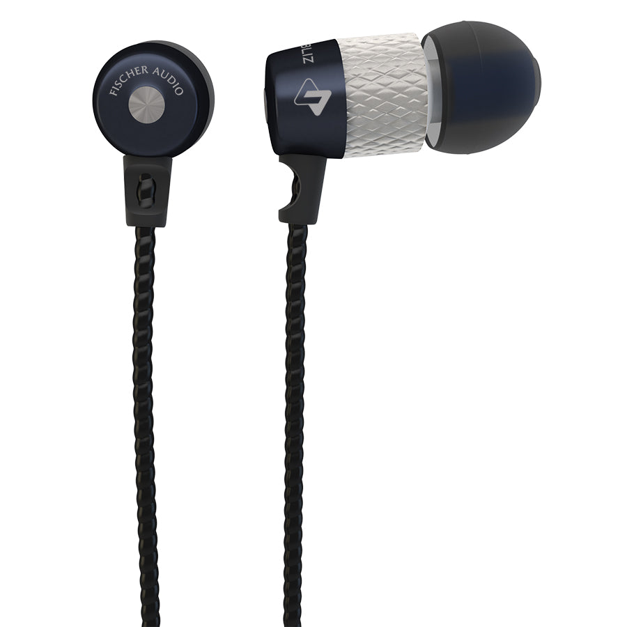 Fischer Audio Dubliz Gunmetal In-Ear Headphones with Remote Control - Premium Sound for Commuting, Workouts & Travel