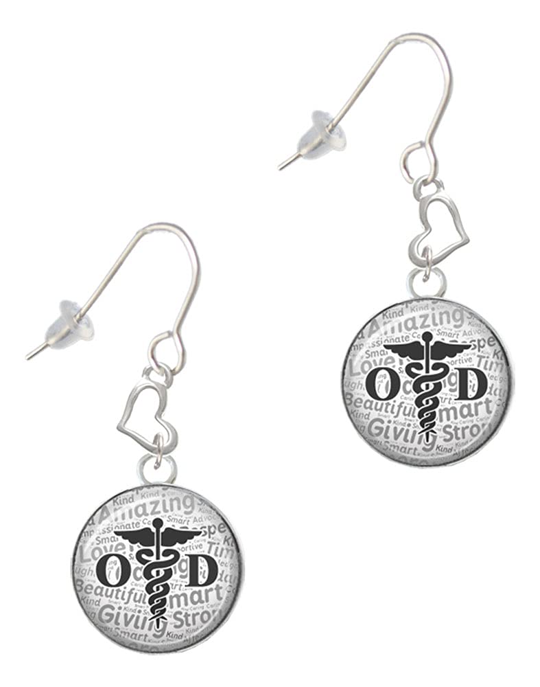 Silver Heart French Earrings for Women - Elegant & Romantic Gift