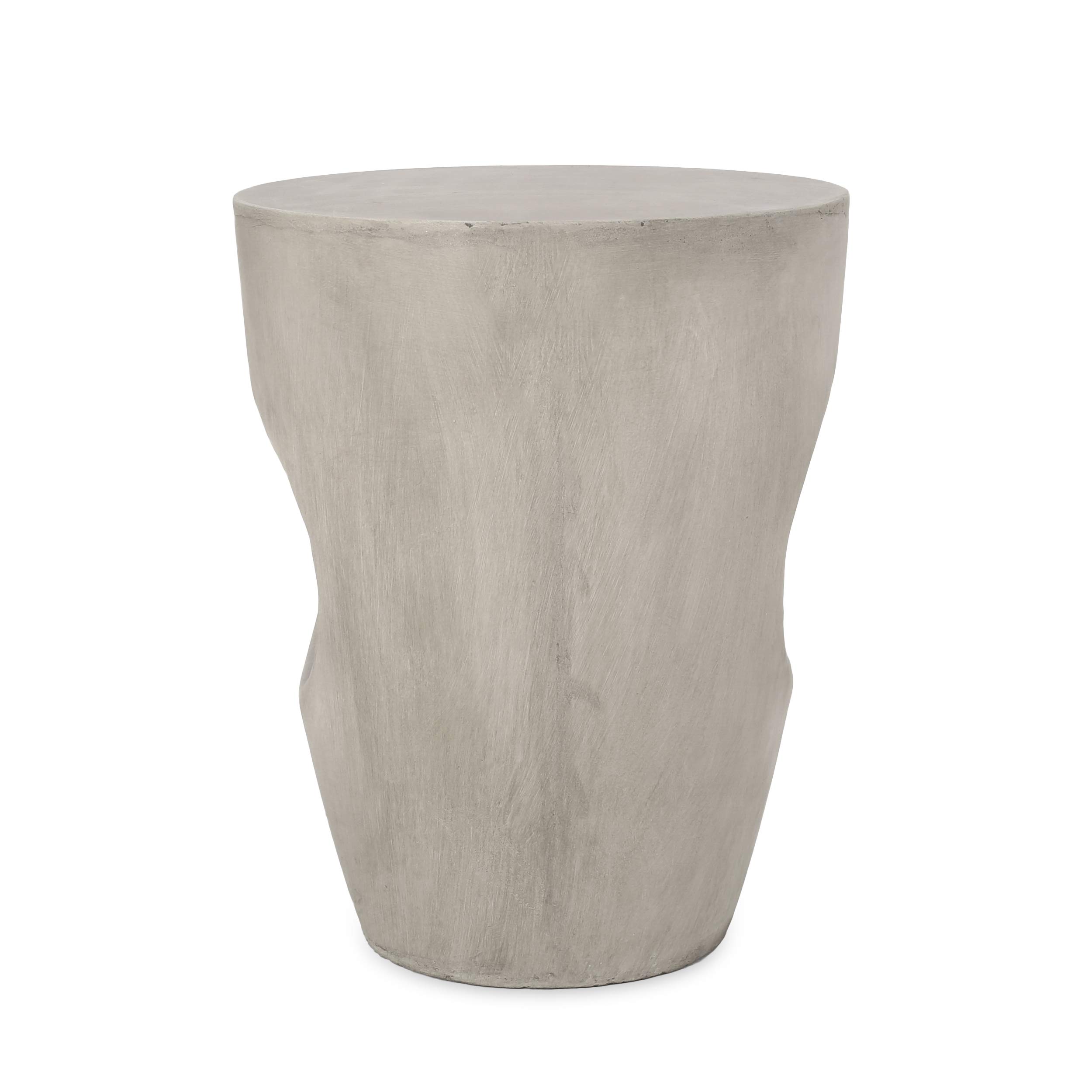 Christopher Knight Home Samuel Indoor Contemporary Lightweight Accent Side Table - Concrete Finish | Modern End Table for Living Room, Bedroom & Office Decor