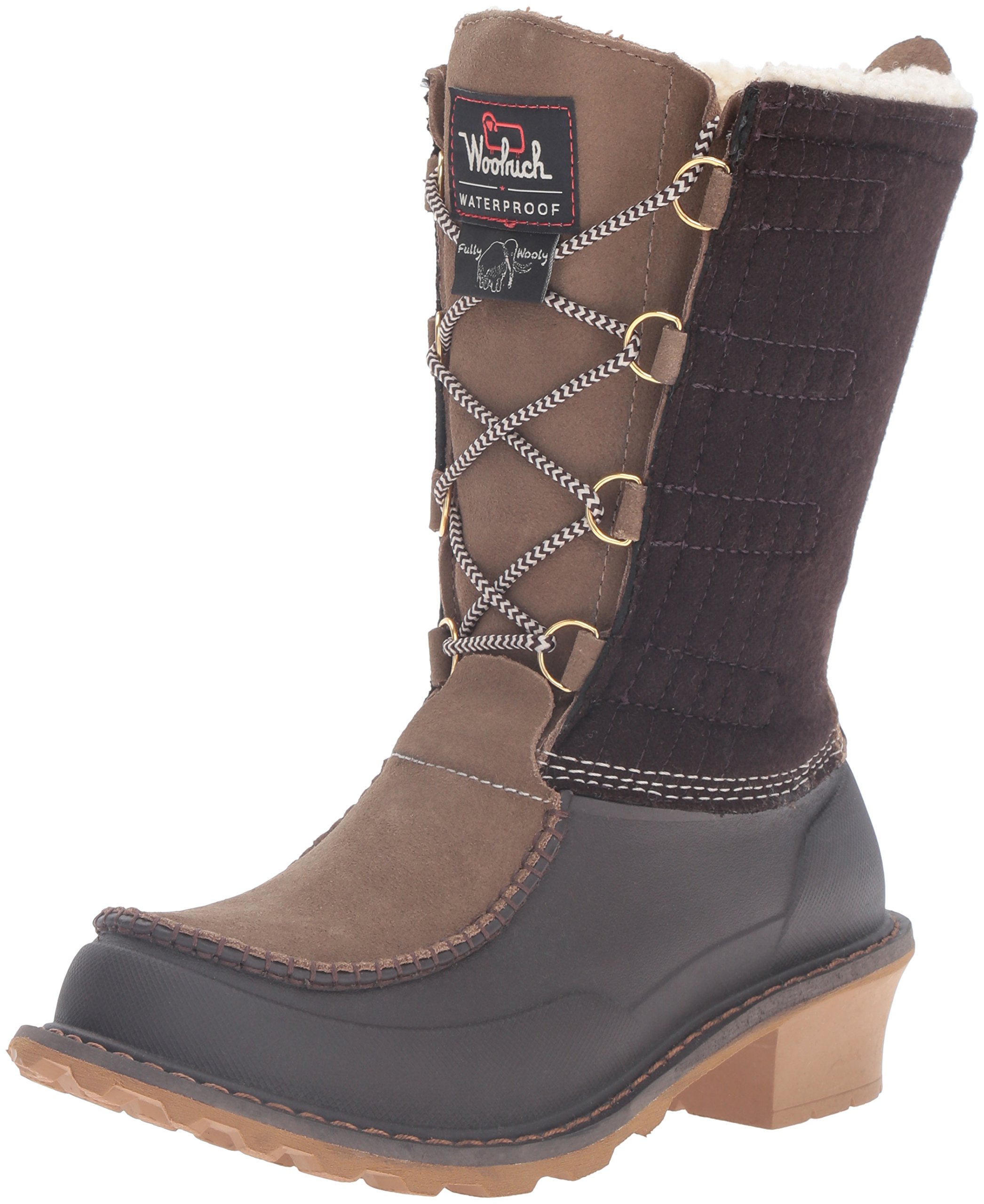 Woolrich Women's Fully Wooly Lace-Up Winter Snow Boots - Waterproof & Insulated for Cold Weather, Hiking & Outdoor Activities