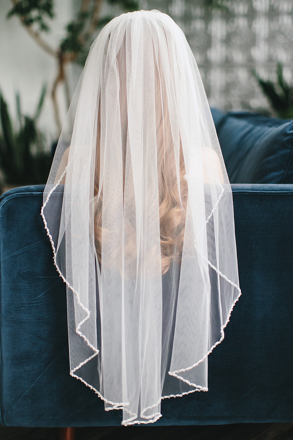 Kylie Crystal & Pearl Veil Wedding Headpiece - Elegant Bridal Hair Accessory for Boho, Beach, and Vintage Weddings