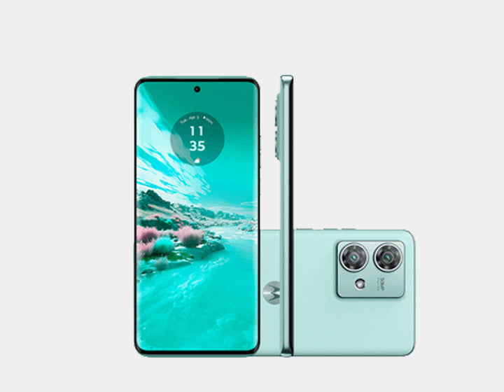 Motorola Edge 40 Neo 5G Smartphone - 256GB ROM 12GB RAM, Dual SIM GSM Unlocked (Soothing Sean) - Perfect for Streaming, Gaming & Productivity on the Go