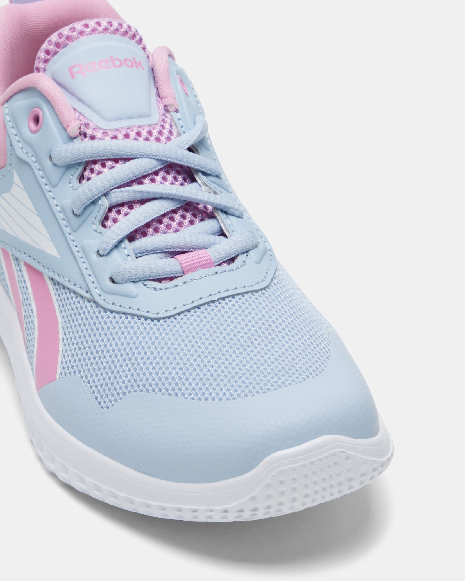 Reebok Rush Runner 5 Running Shoes - Women's Pale Blue/White/Jasmine Pink Sneakers for Jogging, Gym & Casual Wear