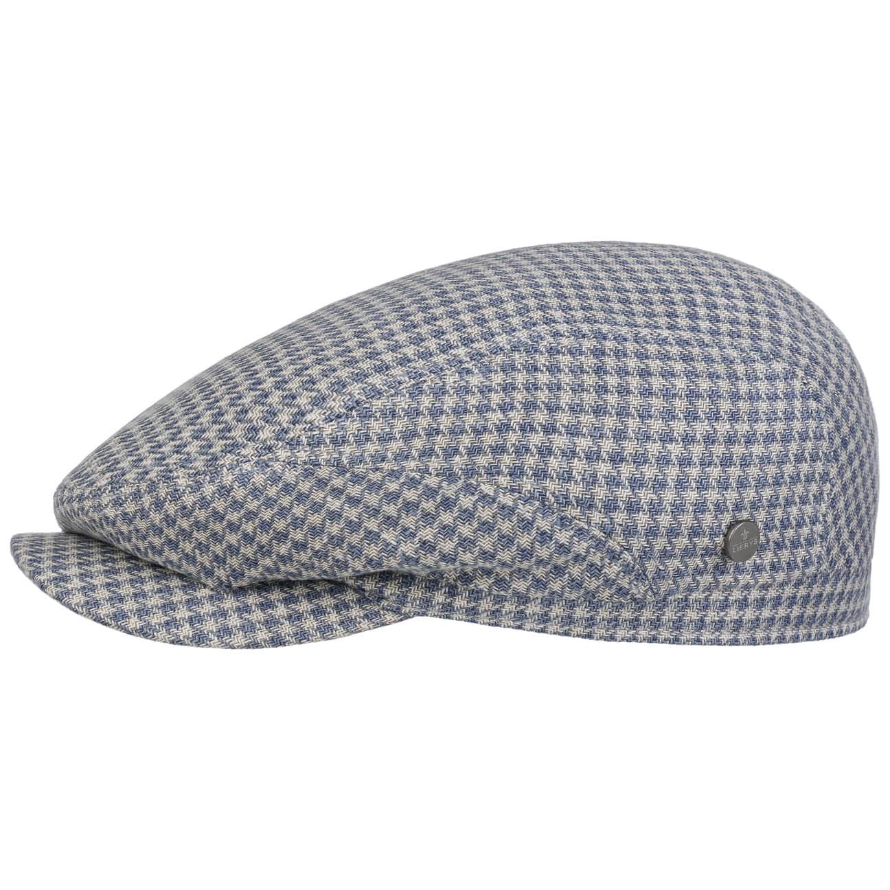 Lierys Reynoldsville Houndstooth Flat Cap for Men - Classic Wool Newsboy Hat | Perfect for Outdoor Activities, Casual Wear & Vintage Fashion