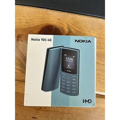 Nokia 105 4G Unlocked GSM Phone - Volte Support - International Version - Black - Not Compatible with AT&T/Cricket/Verizon - Durable Basic Mobile for Travelers & Seniors - Perfect as Backup Phone or Emergency Device