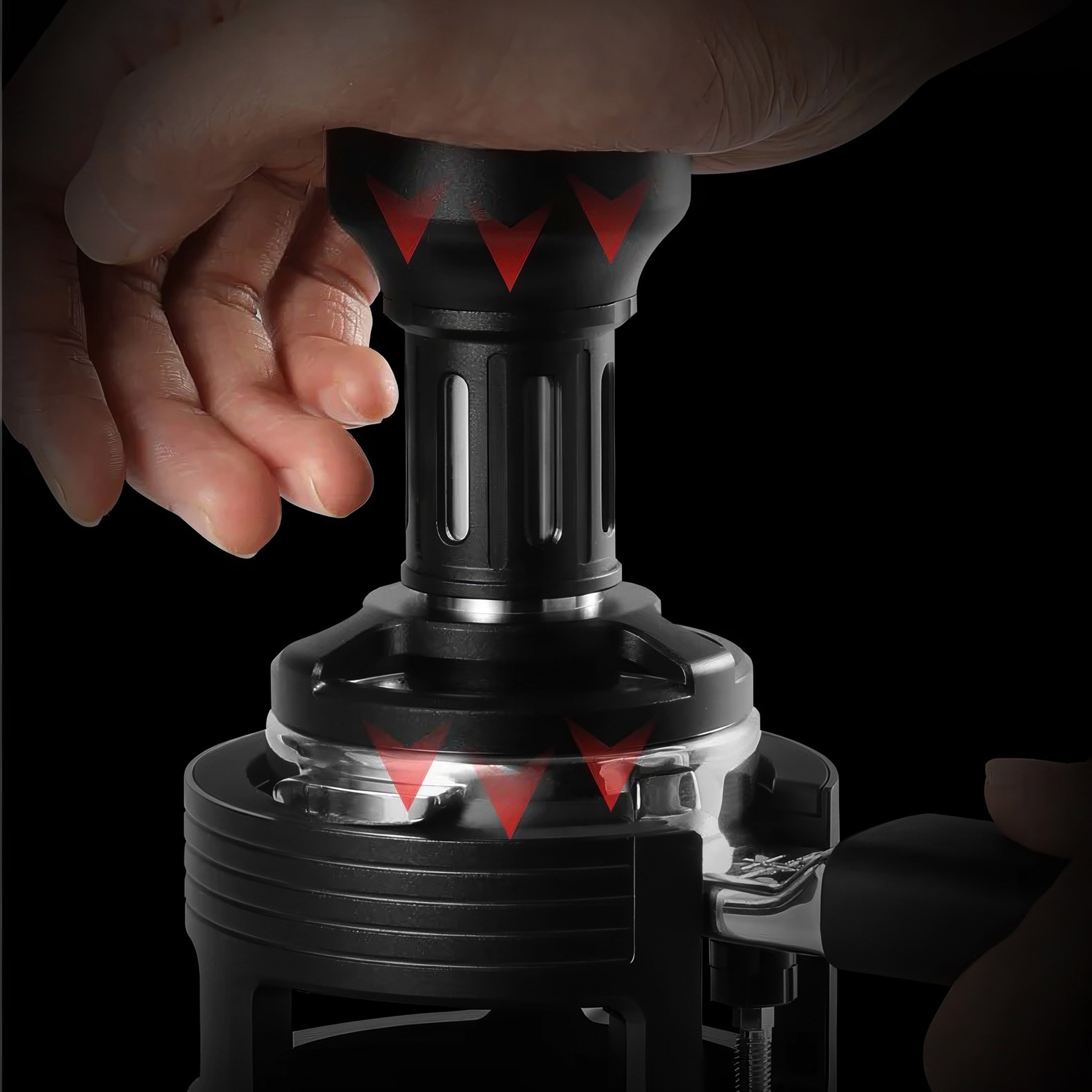Premium Espresso Tamper - MHW 3BOMBER Professional Coffee Press for Baristas & Home Brewing | Perfect for Espresso Machines & Coffee Shops