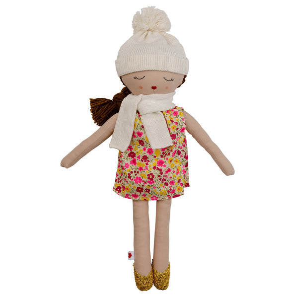 Ely's & Co. Hearts of Yarn Hailey Doll - Soft & Huggable Stuffed Toy for Kids | Perfect Gift for Birthdays, Christmas & Playtime Fun