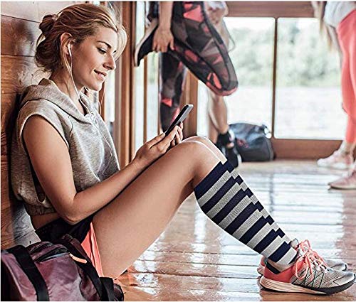Best Compression Socks for Women & Men - Improved Blood Circulation & Support for Running, Sports, Nursing, Travel - Perfect for Athletes, Nurses & Frequent Flyers