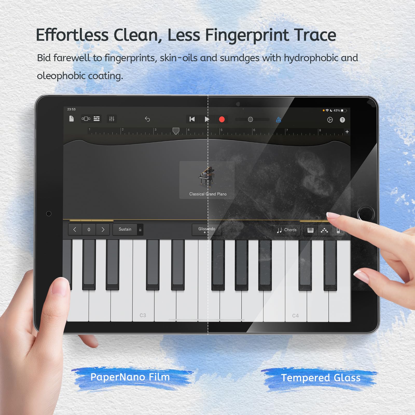 MOBDIK 2 Pack Matte Paperfeel Screen Protector for iPad Air 3 (2019) & iPad Pro 10.5 (2017) - Anti Glare, Fingerprint Resistant, Easy Installation - Perfect for Drawing, Note Taking & Reading Outdoors