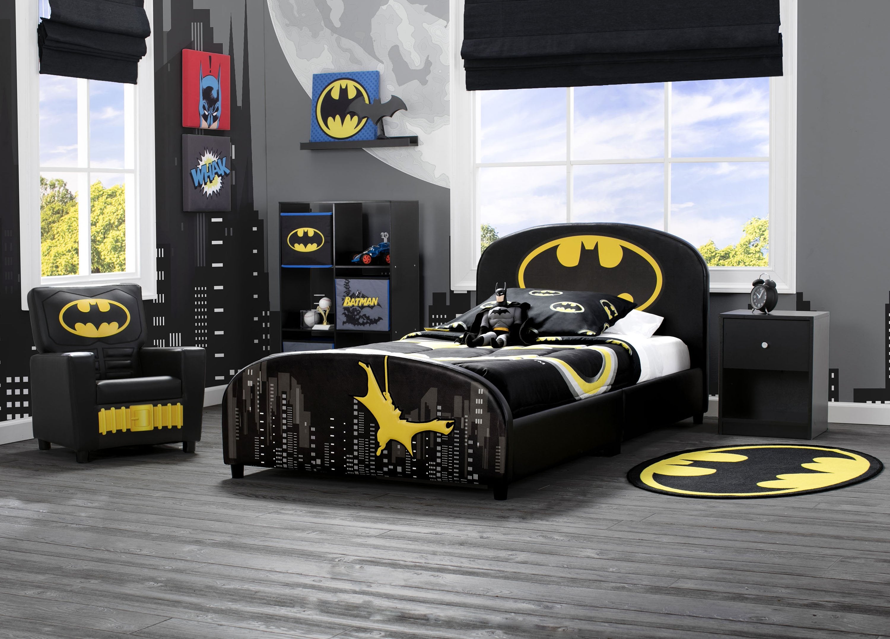 Batman Area Rug - Soft Superhero Themed Carpet for Kids Room, Living Room & Game Room - Perfect for DC Comics Fans & Home Decor