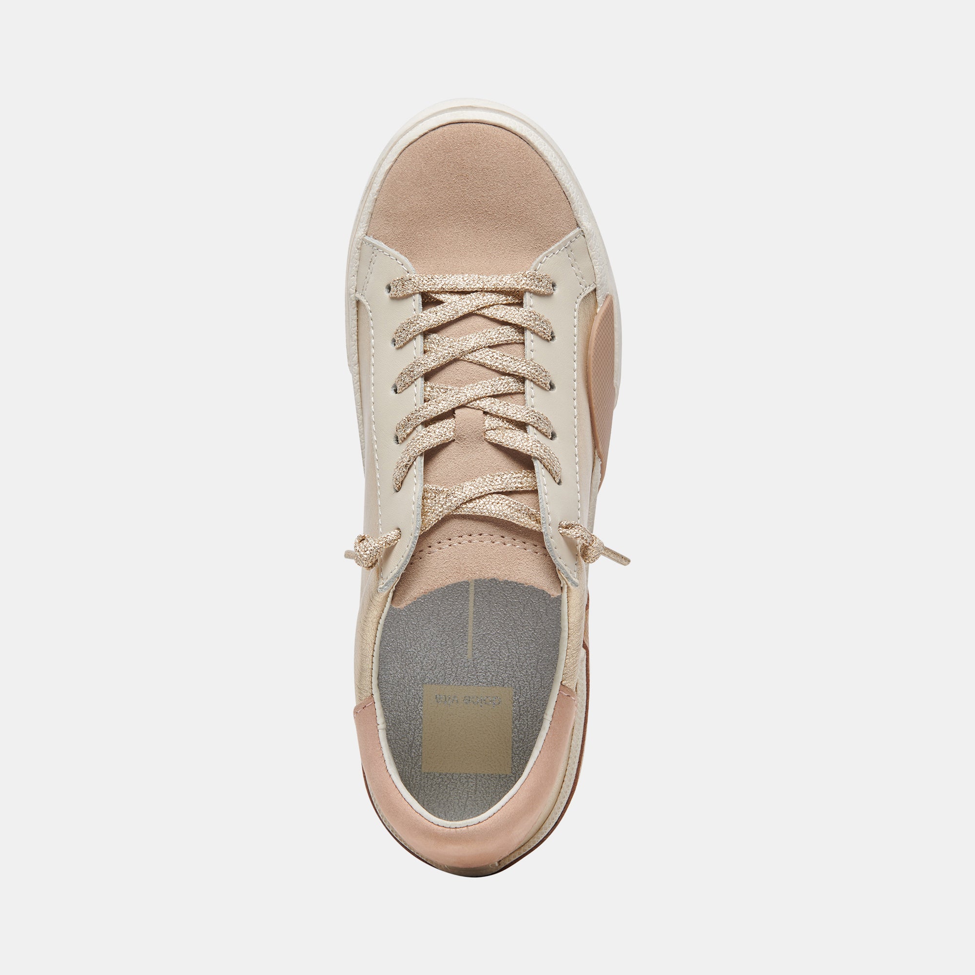 ZINA Women's Gold Leather Sneakers - Comfortable Casual Shoes for Walking, Running & Everyday Wear