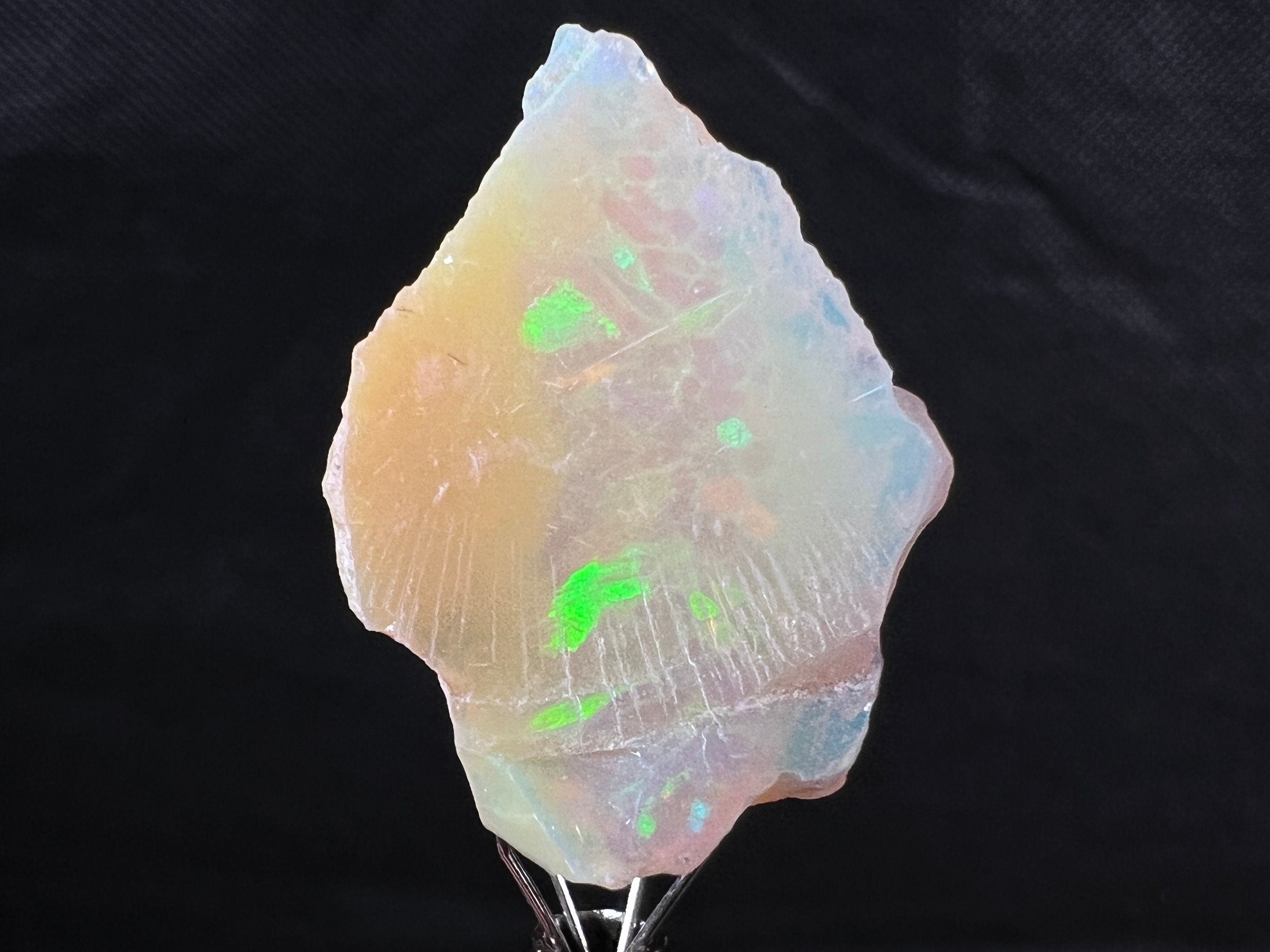 Premium 4A+ Welo Opal Raw Crystal - Certified Cutting Grade Opal for Jewelry Making (49966) - Perfect for Rings, Necklaces & Handmade Gemstone Creations