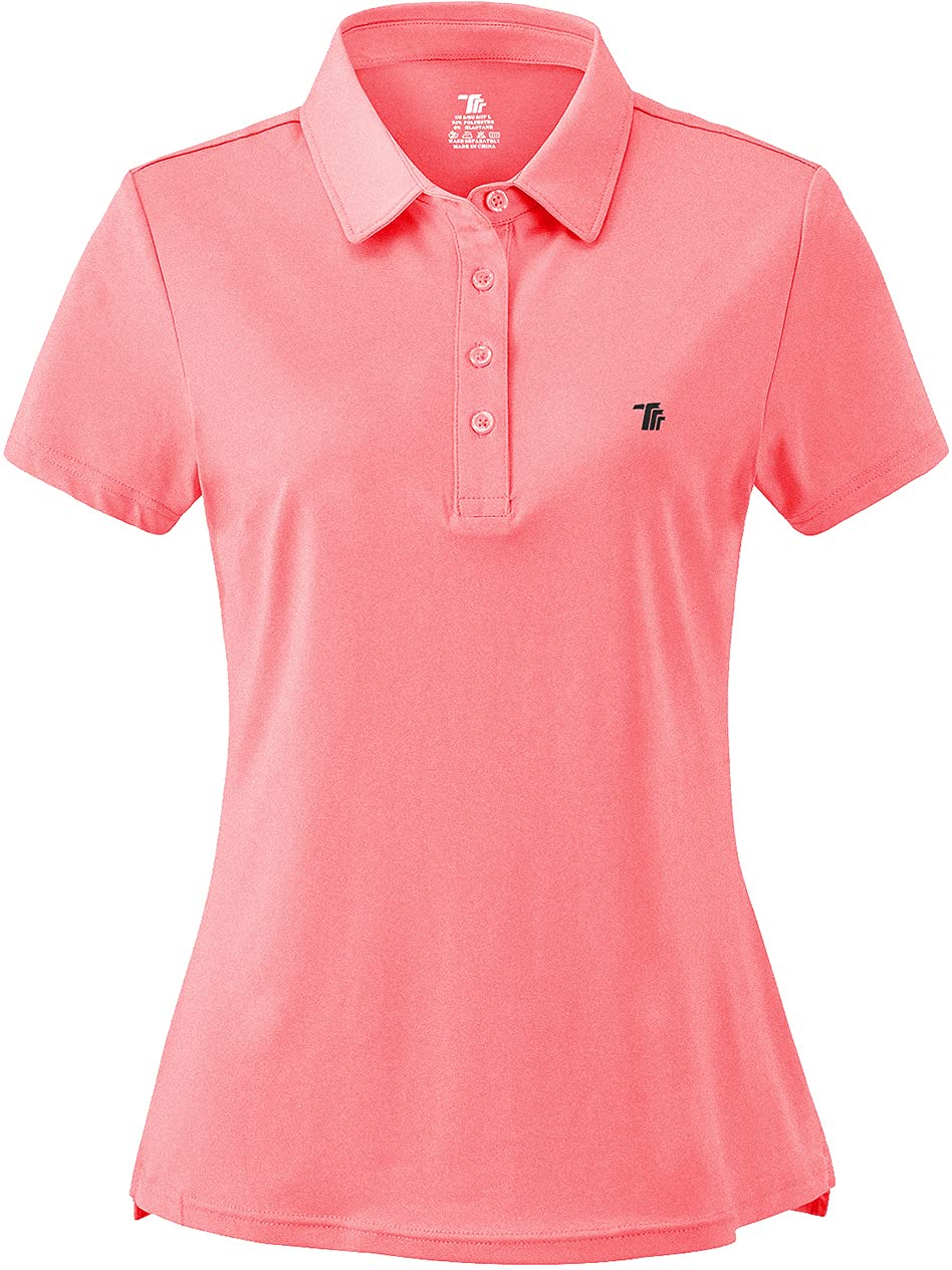 Women's Moisture Wicking Golf Polo Shirts - Breathable Short Sleeve Ladies Golf Tops for Summer - Perfect for Golf Course, Driving Range & Casual Wear