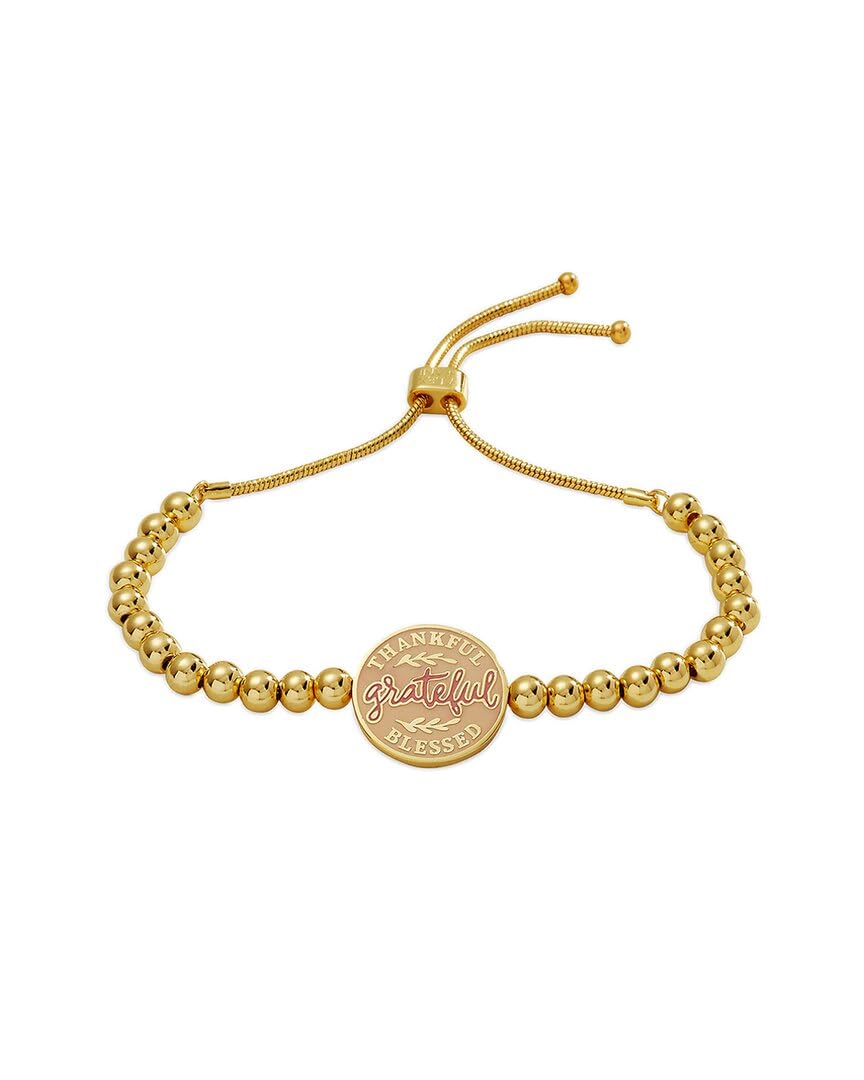 Alex and Ani Thankful Grateful Blessed Expandable Bolo Bracelet - Shiny Gold Finish, Adjustable 5.5 to 9 Inches - Perfect for Gifts, Daily Wear & Spiritual Inspiration