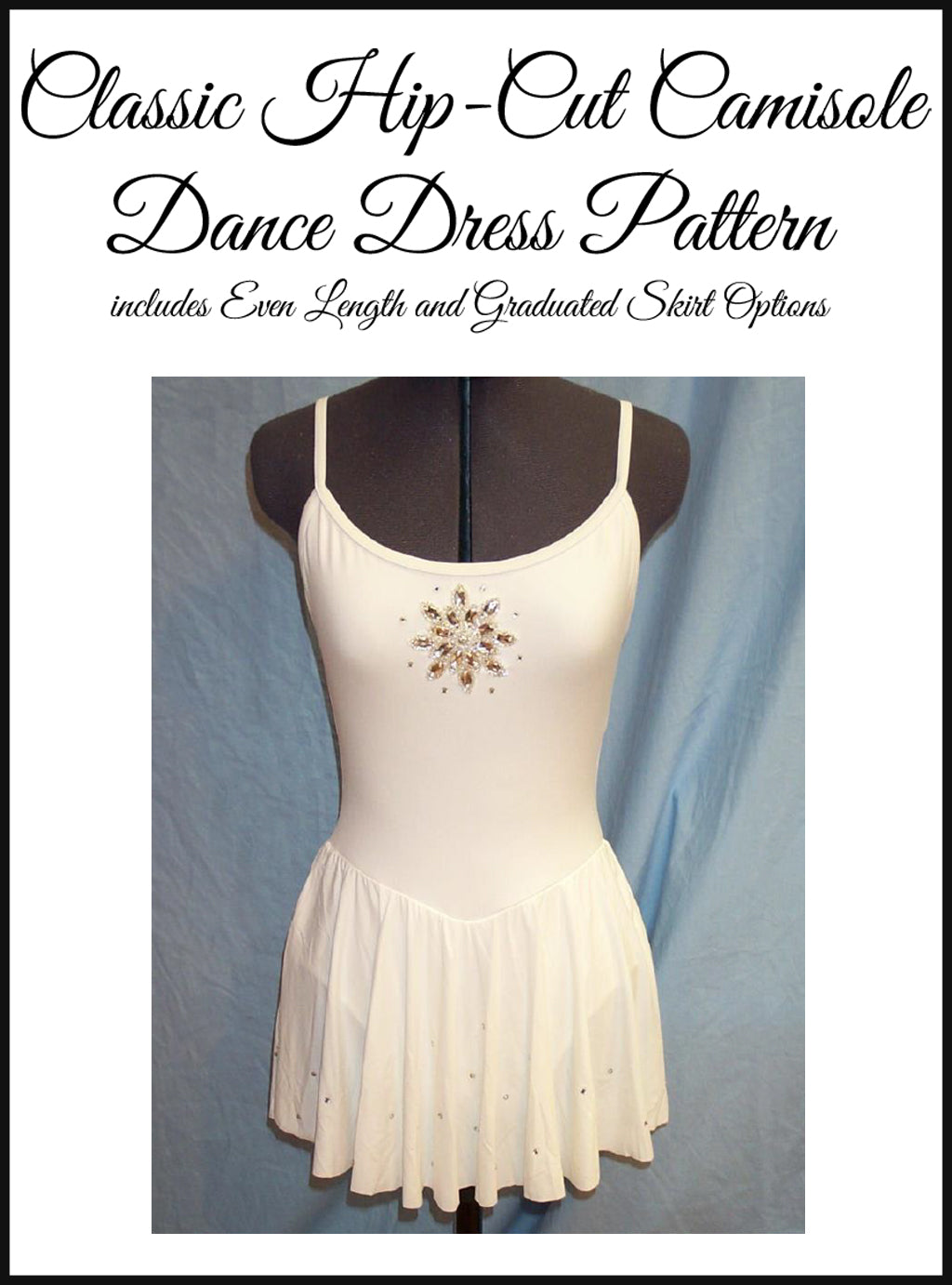 Hip Cut Camisole Dance Dress Sewing Pattern with Step-by-Step Instructions - Perfect for Ballet, Jazz, and Contemporary Dance Performances