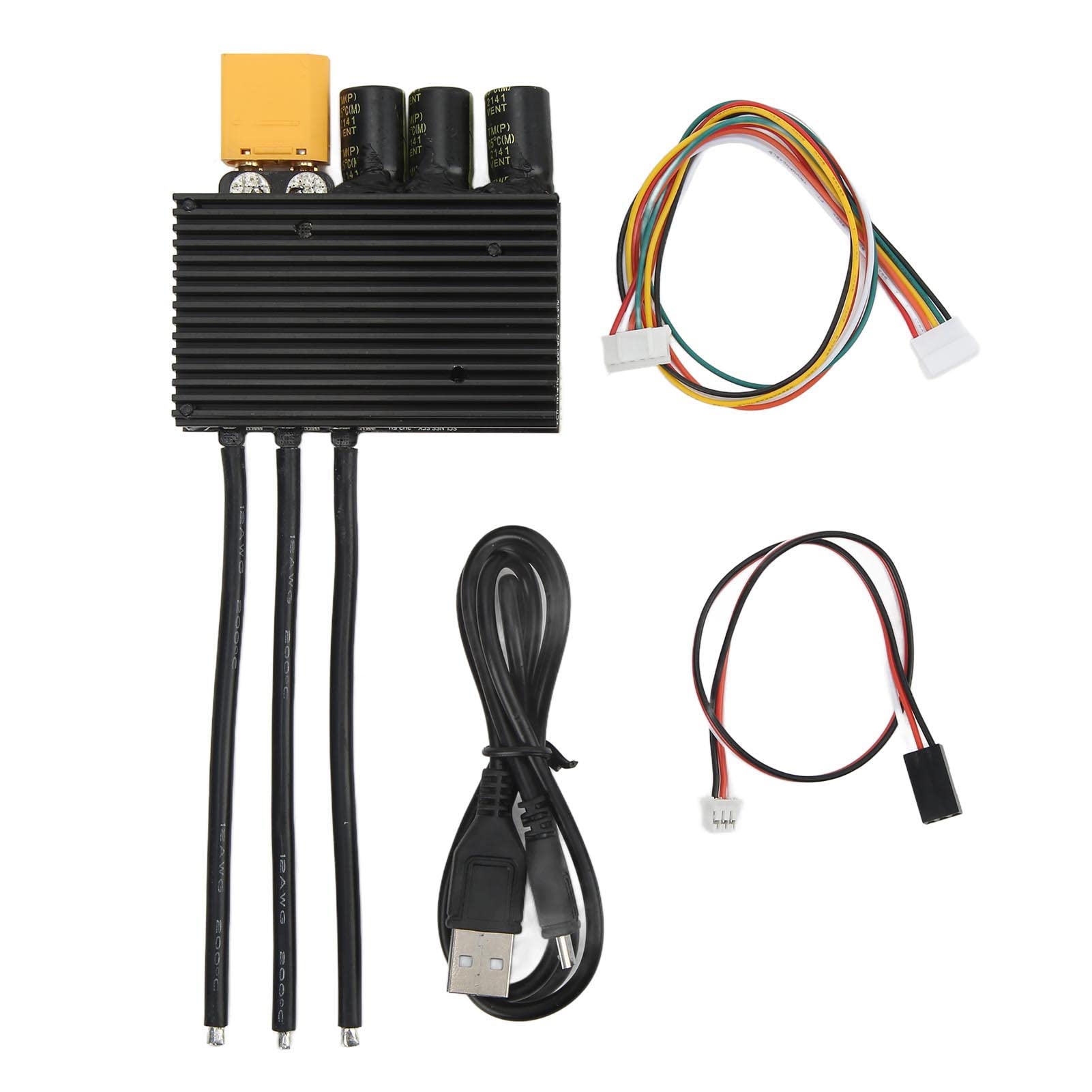 High-Performance Electric Speed Controller ESC for RC Motors - Aviation Aluminum Alloy Heat Sink PCB Board | Perfect for Drones, RC Cars & DIY Robotics Projects