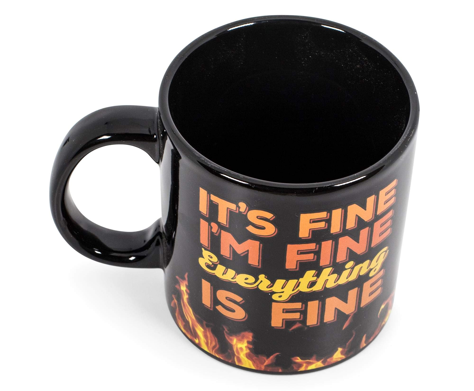 Funny 20-Oz Ceramic Coffee Mug - 'It's Fine I'm Fine Everything Is Fine' Oversized Large Cup for Tea, Hot & Cold Drinks - Perfect for Office, Home & Gifts
