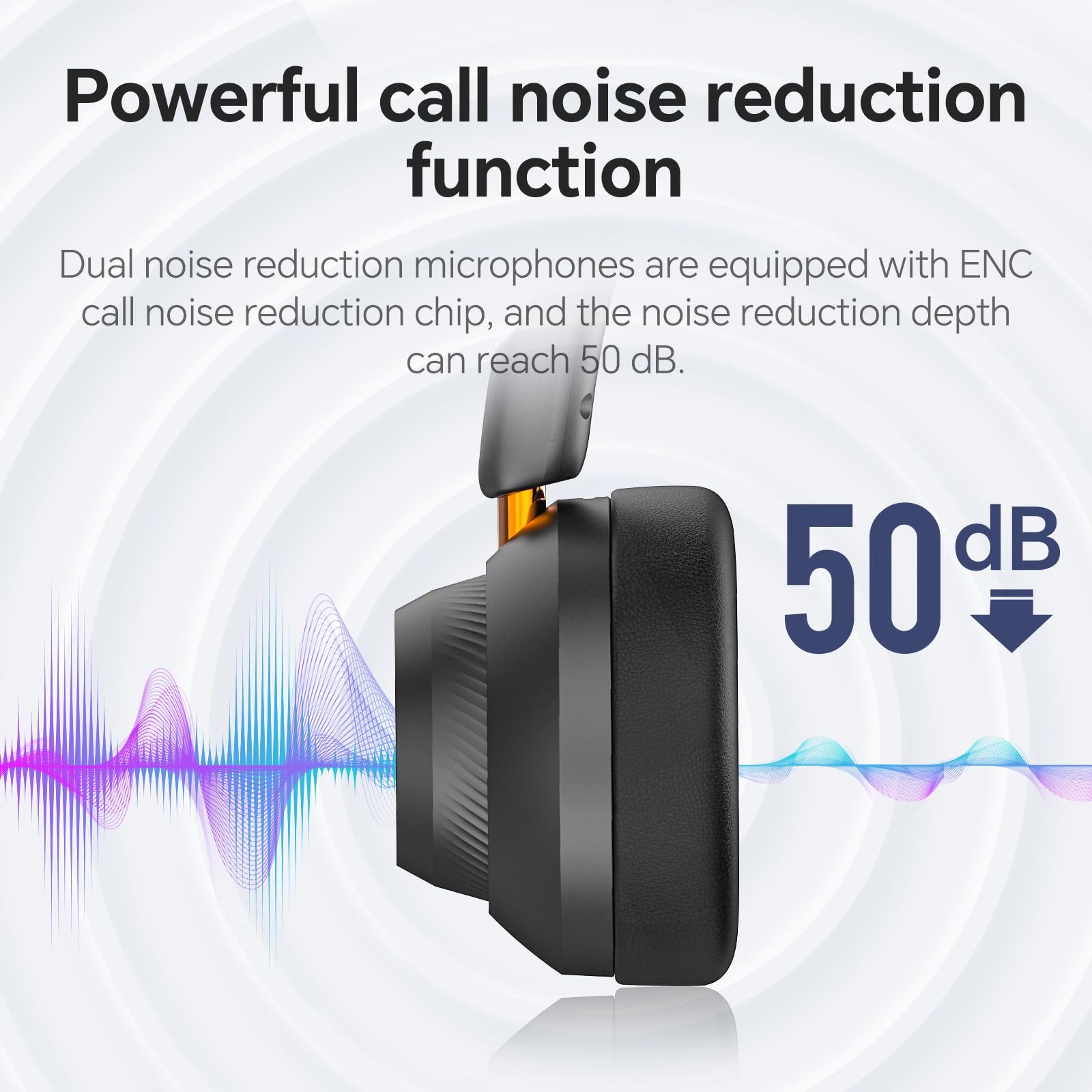 5.1 Bluetooth Wireless Headset with AI Noise Cancelling Microphone - 48H Battery Life, USB Dongle & Charging Base - Perfect for Office Work, Remote Jobs, Call Centers, Gaming, and Online Meetings