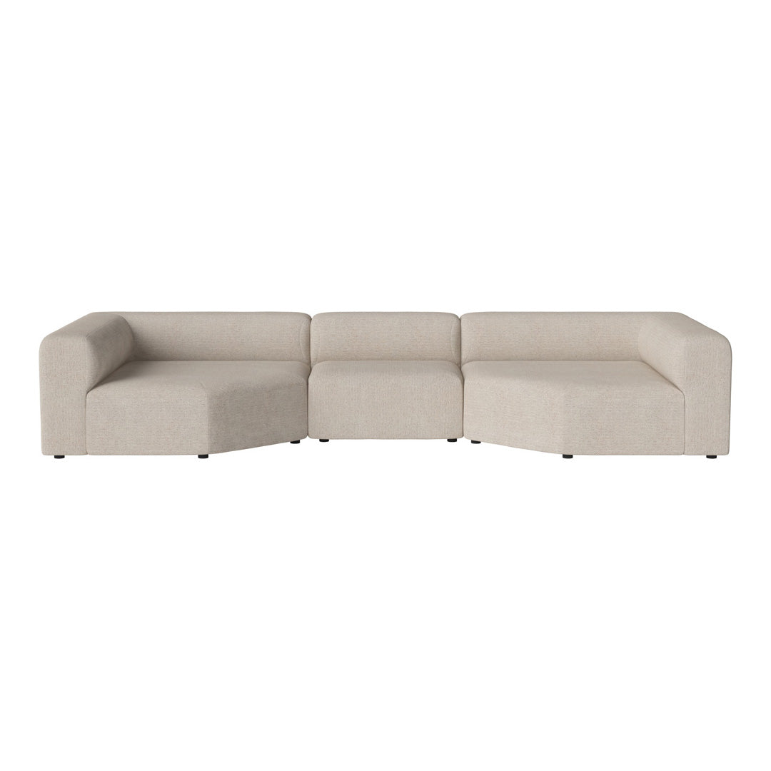 Angle 3-Seater Corner Sofa with Large Chaise Lounge - Perfect for Living Room, Family Room & Modern Home Decor
