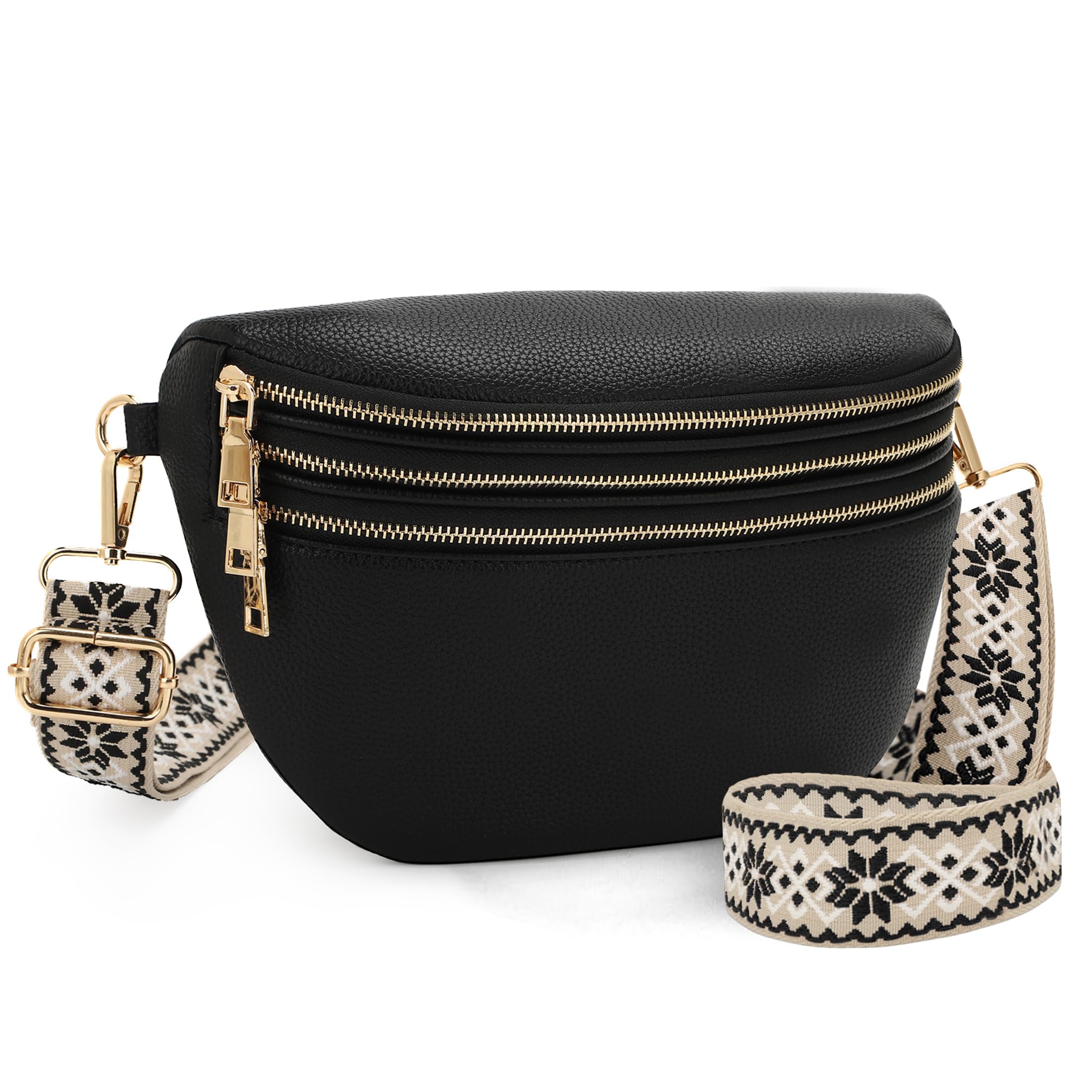 Trendy Women's Crossbody Sling Bag - Alyssa Large Fanny Pack Purse for Everyday Use, Travel & Outdoor Activities