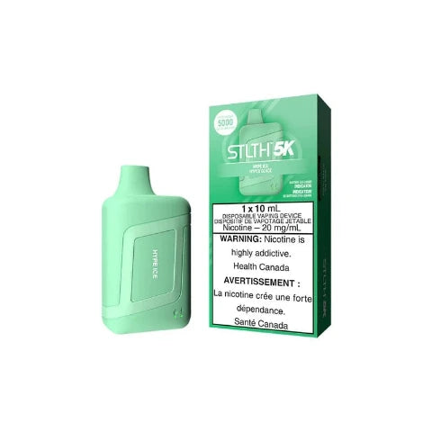 STLTH 5K Disposable Vape - 5000 Puffs, 5 Pack - Long-Lasting Flavor - Perfect for Travel, Parties & On-the-Go Vaping (Ontario)