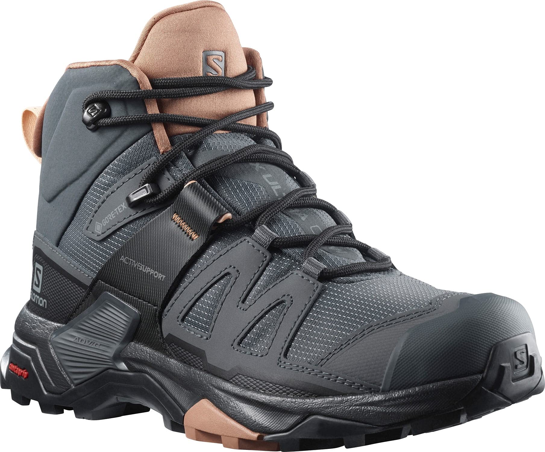 Salomon Women's X Ultra 4 Mid Gore-Tex Waterproof Hiking Boots - Lightweight & Durable for Outdoor Adventures, Trail Running & Backpacking