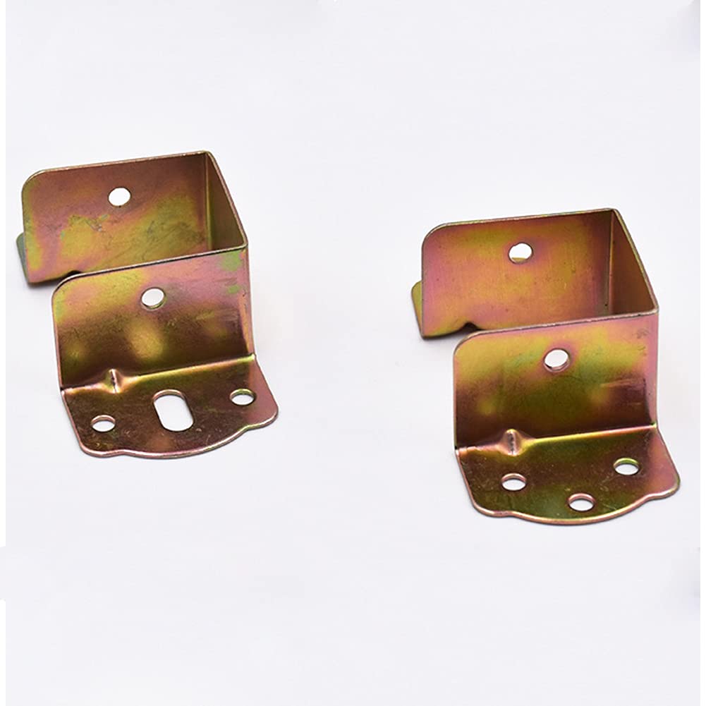 4PCS Heavy Duty Bed Hinges - Metal Corner Brackets for Furniture & Bed Frame Support - Durable Bed Hardware Accessories with Hanging Function - Perfect for Bedroom Furniture Assembly and DIY Projects