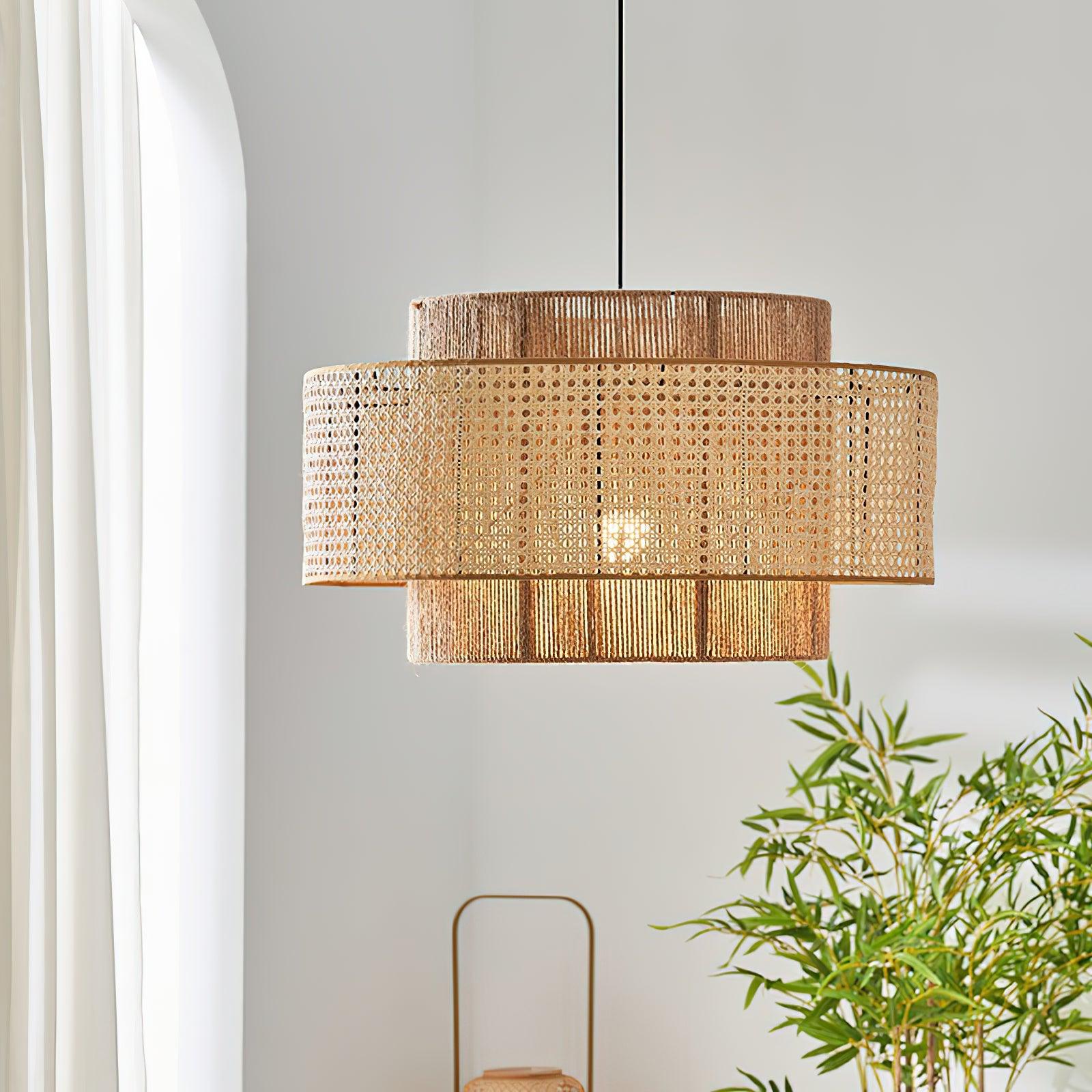 Modern Concentric Pendant Light Fixture - Sleek Minimalist Design for Kitchen Island, Dining Room & Bedroom Lighting - Dimmable LED Hanging Lamp for Home Decor