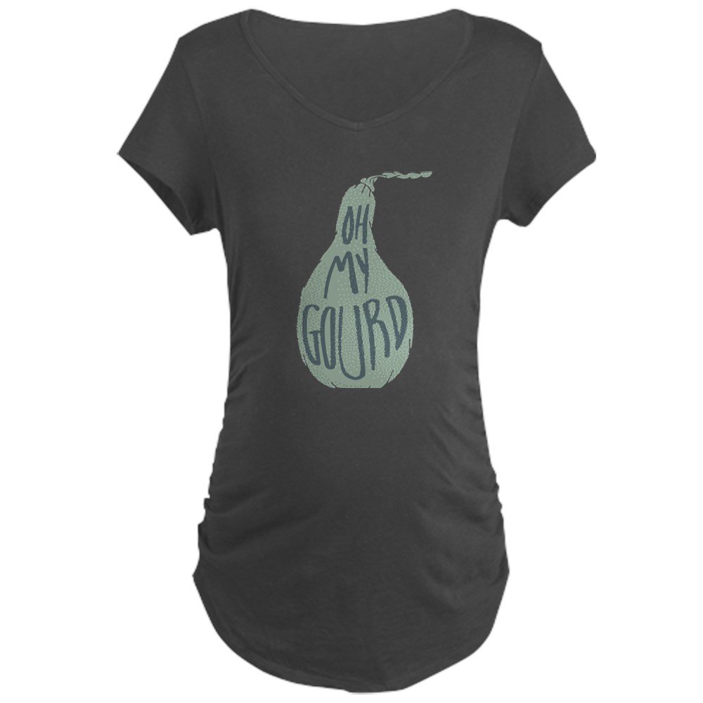 Funny Oh My Gourd Maternity Dark T-Shirt - Comfortable Pregnancy Tee for Expecting Moms - Perfect for Halloween, Thanksgiving & Pumpkin Season