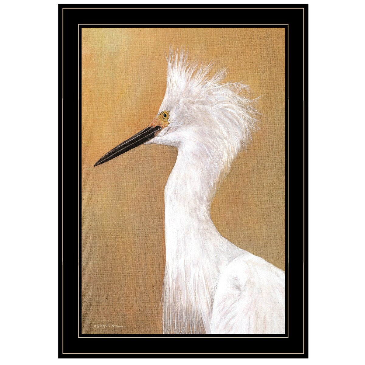 Bad Hair Day by Jacquee Krause - Ready to Hang Framed Wall Art Print with Black Frame - Perfect for Home Decor, Office & Gift Giving