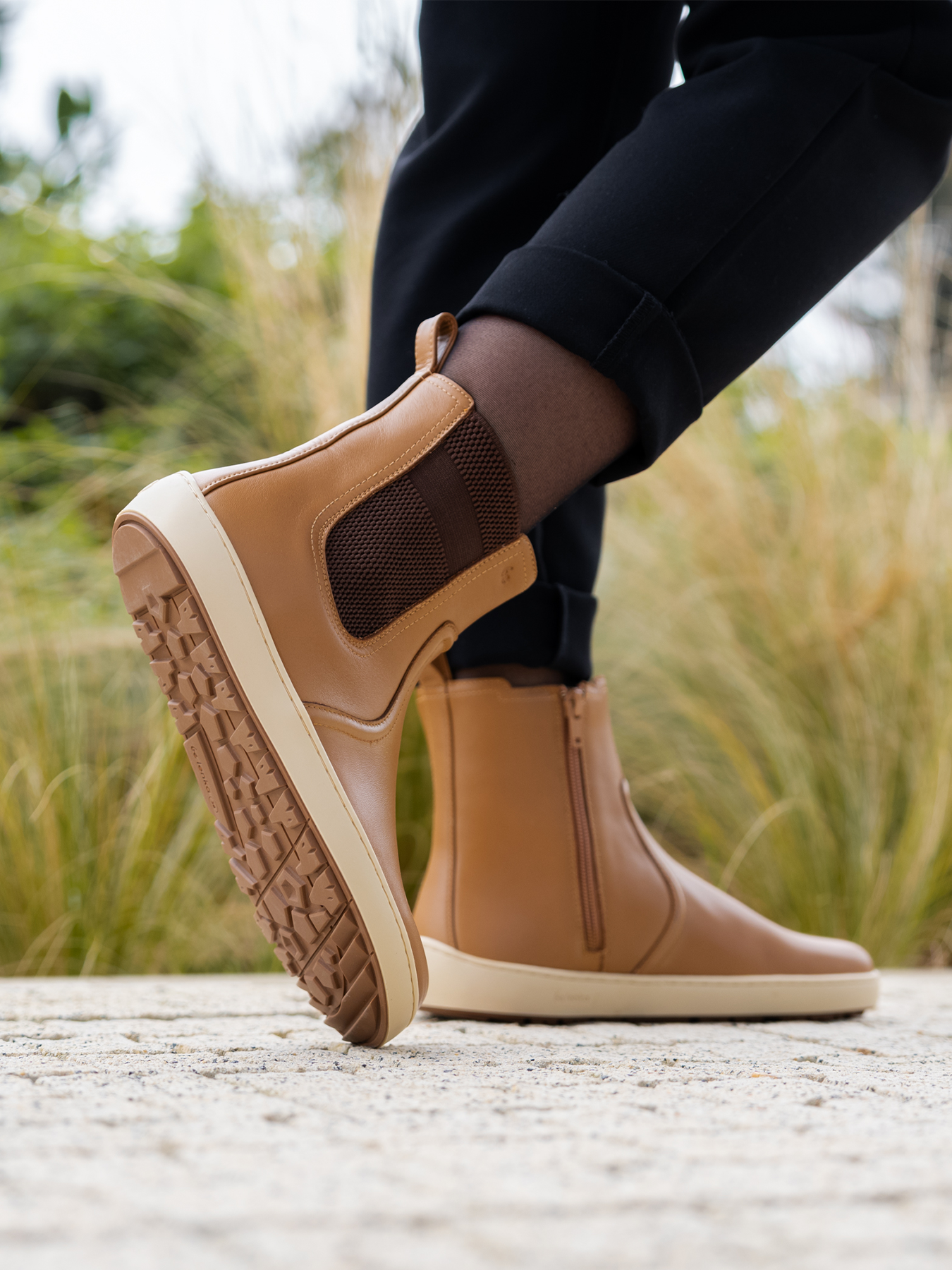 Barefoot Boots Be Lenka Allure Light Cognac - Comfortable Minimalist Shoes for Women | Perfect for Hiking, Travel & Everyday Wear