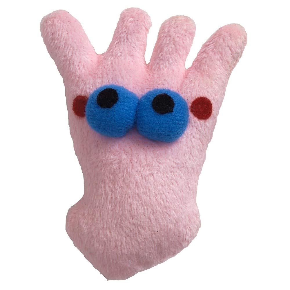 Doggles Cat Toy - Interactive Sushi Calamari Plush in Pink | Fun Playtime for Indoor Cats | Perfect for Teething Kittens & Playful Felines