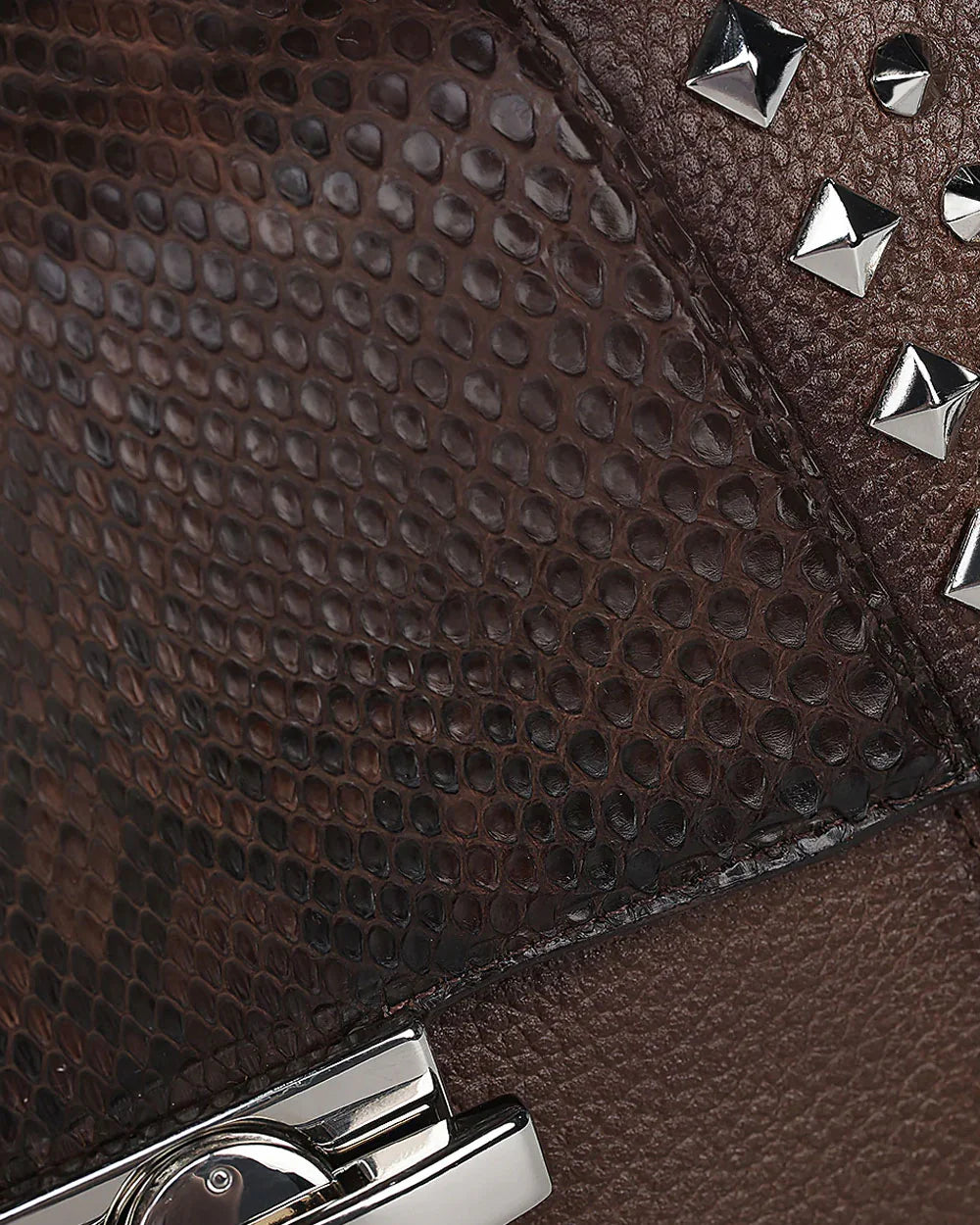 Stylish Brown Python Skin Shoulder Bag for Women - Fashionable Casual Handbag - Perfect for Everyday Use, Work, and Evening Outings