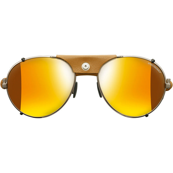 Julbo Cham Brass Fawn Polarized Sunglasses for Men & Women - UV Protection, Lightweight & Stylish for Outdoor Activities, Hiking, and Beach Vacations