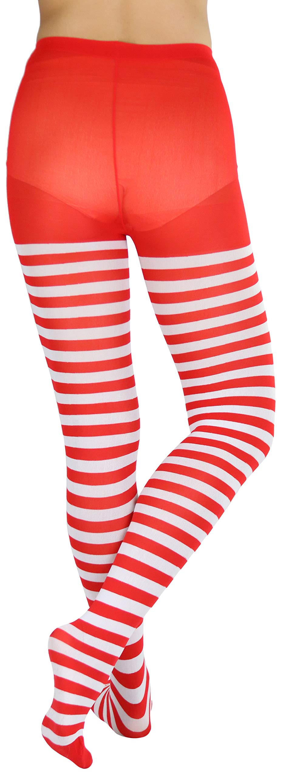 ToBeInStyle Women's Vibrant Rainbow Multicolor Fashion Tights - Fun Novelty Sheer Stockings for Dance, Cosplay & Party Outfits