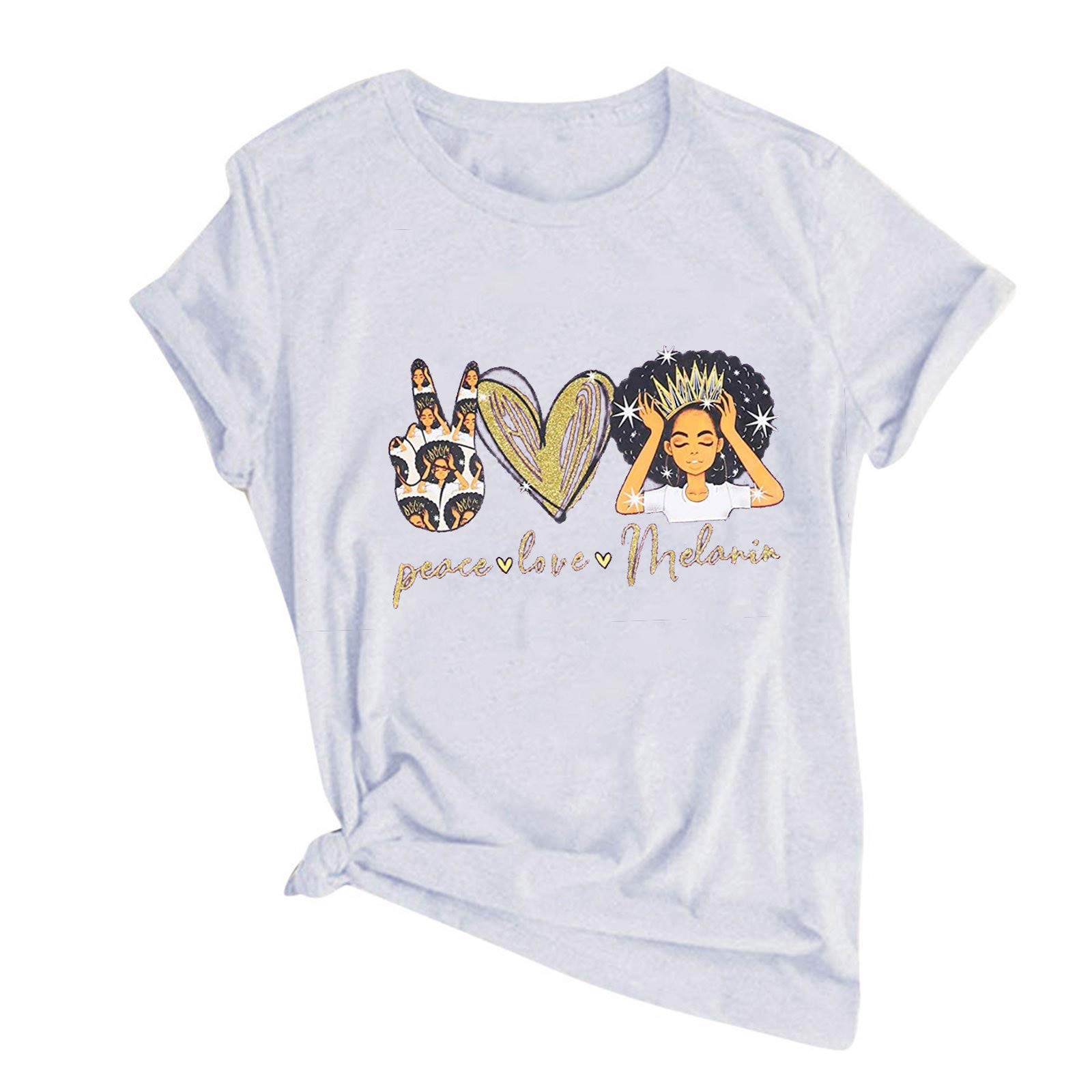 Women's Casual Short Sleeve Printed Blouse - Fashion T-Shirt & Baseball Mom Hoodie for Everyday Wear, Outings & Relaxation