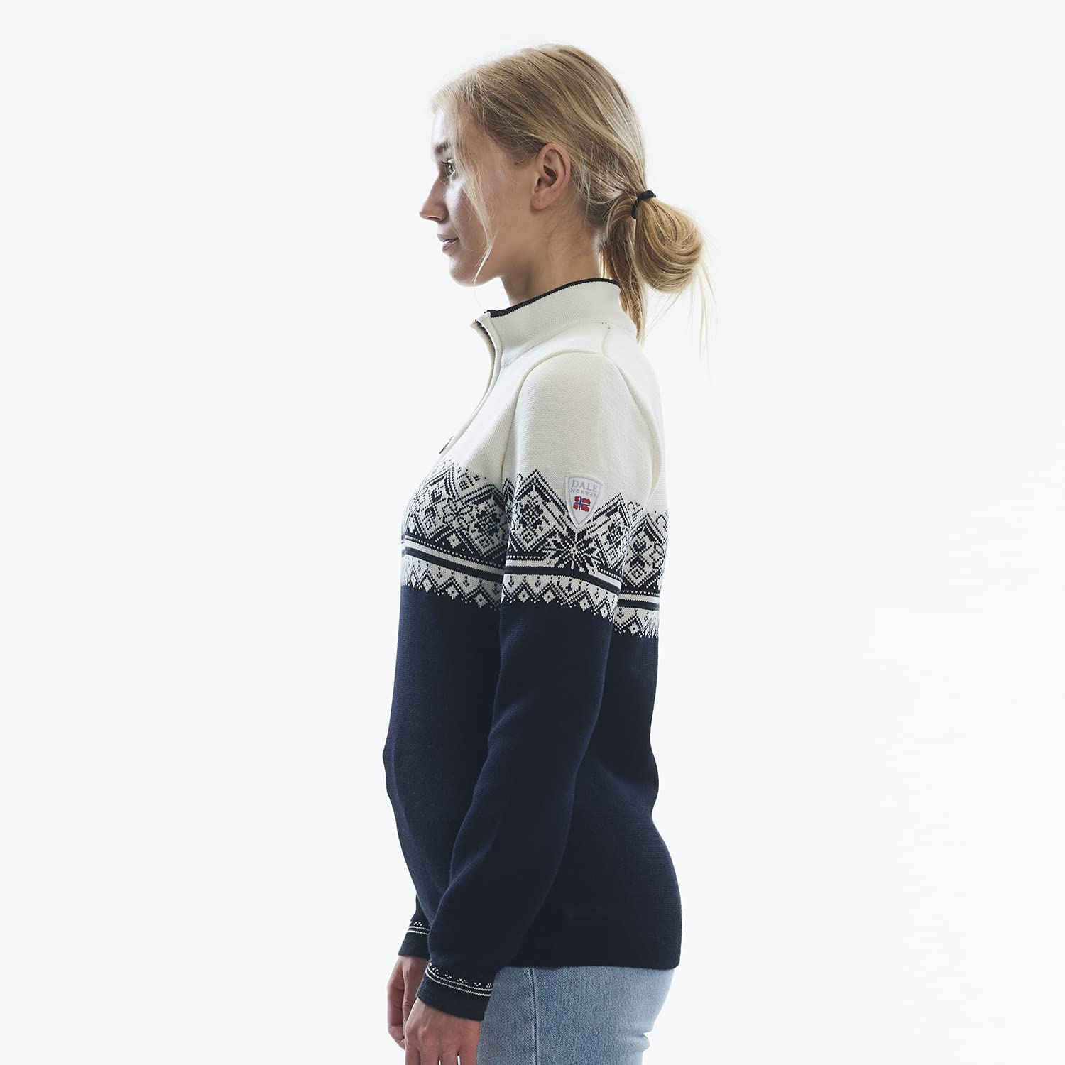 Dale of Norway Moritz Women's 100% Merino Wool Pullover Sweater - Warm Winter Knitwear for Ladies - Perfect for Skiing, Hiking & Casual Outfits