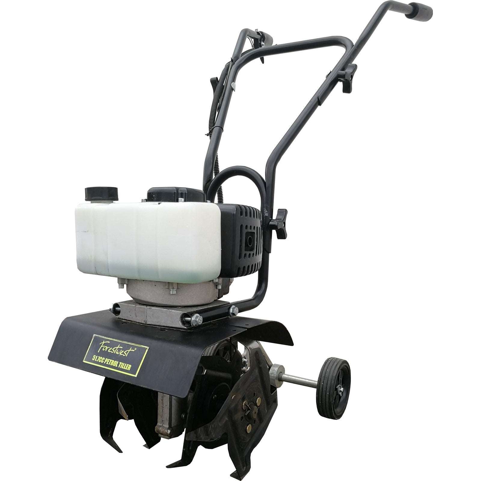 **51.7CC Gas Powered Mini Tiller Cultivator - Rotary Hoe for Gardening, Landscaping & Soil Preparation - Ideal for Small Farms, Backyards & Flower Beds**
