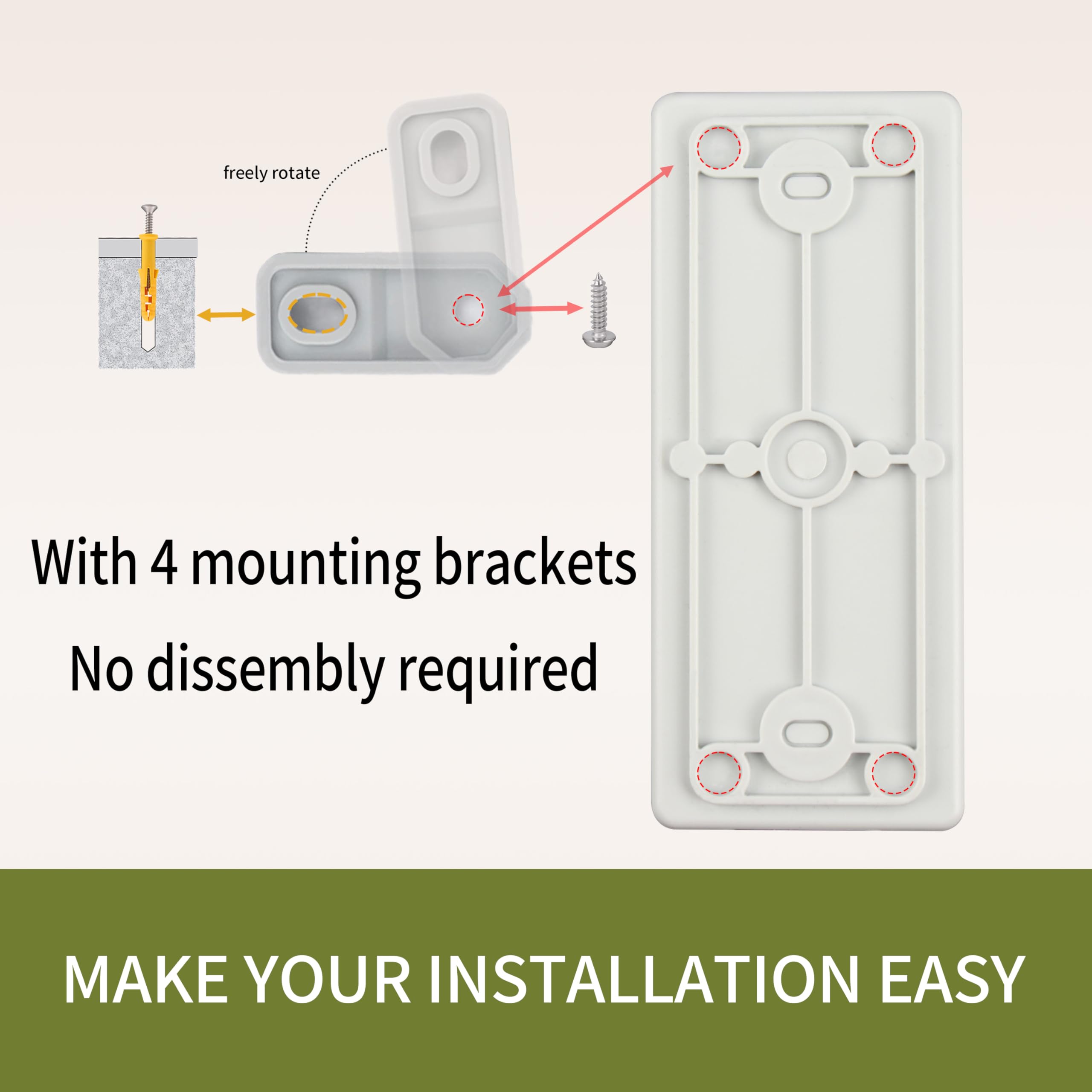 500V DC Solar Disconnect Switch IP65 Waterproof Outdoor Circuit Breaker - 2 Pole DIN Rail Mount MCB with Wall Brackets - Perfect for Solar Panel Systems, RV Power & Off-Grid Electrical Installations
