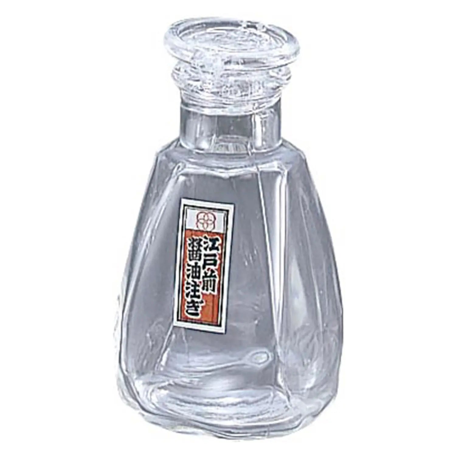 Premium EBM Glass Soy Sauce Cruet with Drip-Free Spout - Elegant Tabletop Dispenser for Asian Cuisine, Sushi, and Salad Dressing