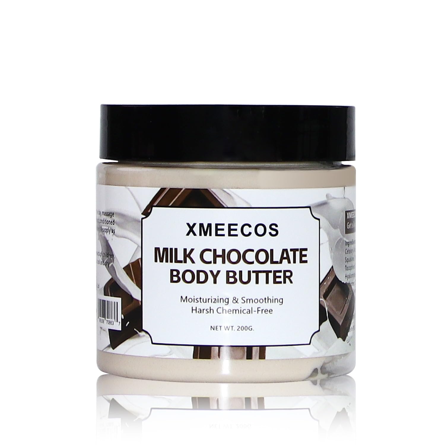 Luxury Body Butter for Dry Skin - Deep Moisturizing & Smoothing Cream - Cruelty-Free & Gentle Formula - Sweet Milk Chocolate Scent - Unisex Skincare for Men & Women - Perfect for Daily Hydration & Relaxation After Shower/Bath