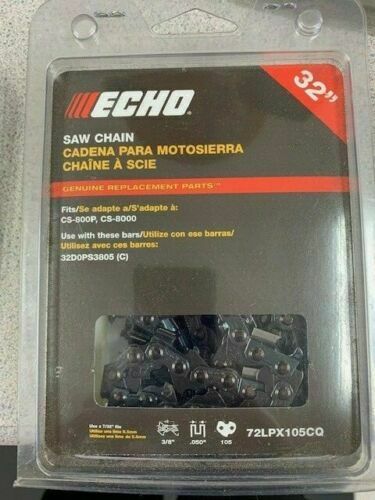 72LPX105CQ Echo Chainsaw Chain for 32CS 800P & 7310P Models - Premium Replacement Saw Chain for Professional Wood Cutting & Tree Trimming