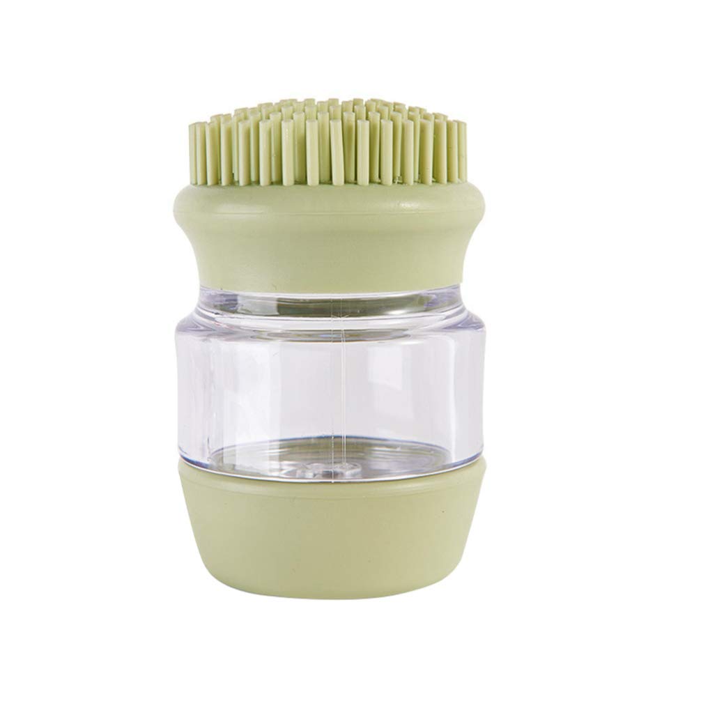 POPETPOP Dog Bath Brush - Silicone Pet Scrubber with Shampoo Dispenser, Gentle Bristle Cleaning Tool for Dogs & Cats - Perfect for Bath Time, Grooming & Shedding Control