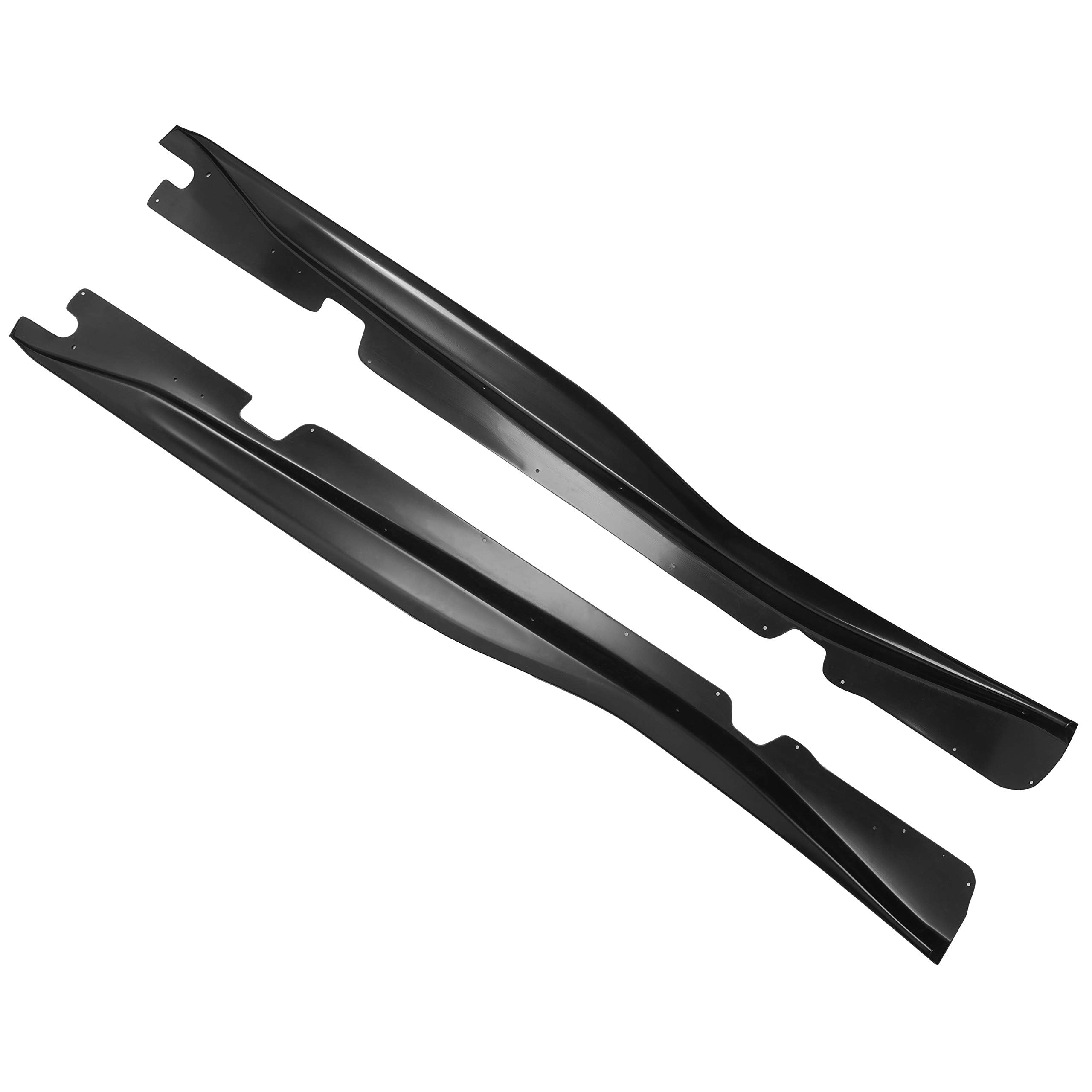 ECOTRIC Side Skirts Extension Rocker Panels for 2014-2019 Chevrolet Corvette C7 Base Model - Matte Black Finish - Enhance Style & Protection for Sports Car Enthusiasts
